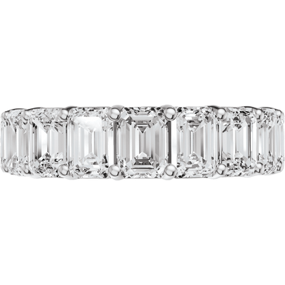 7 1/5 Ctw Oval Lab-Grown Diamond Low Profile Eternity Band