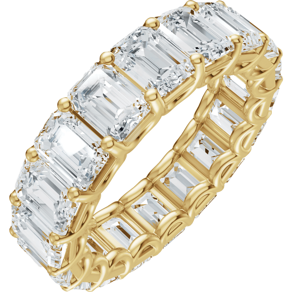 7 1/5 Ctw Oval Lab-Grown Diamond Low Profile Eternity Band