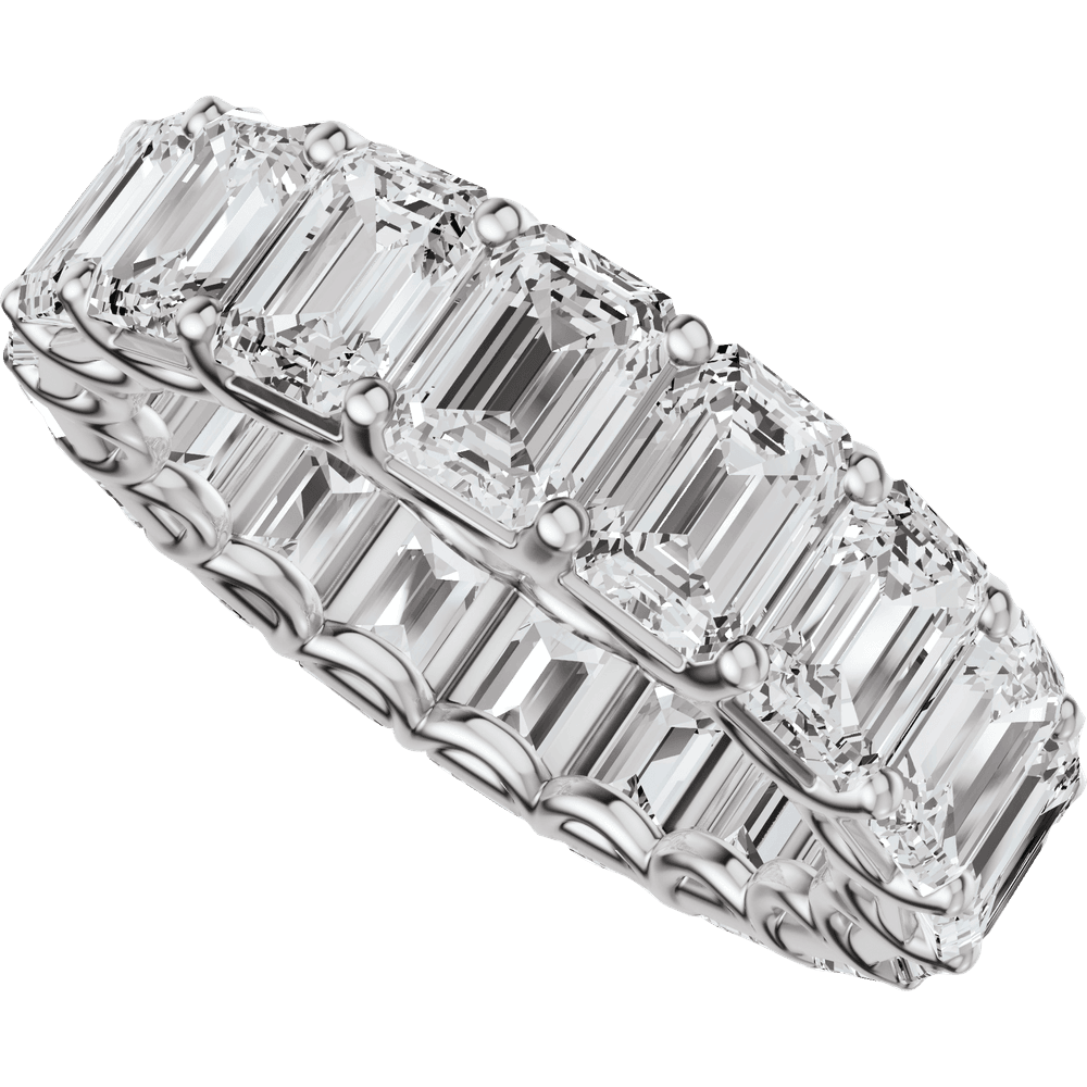 7 1/5 Ctw Oval Lab-Grown Diamond Low Profile Eternity Band