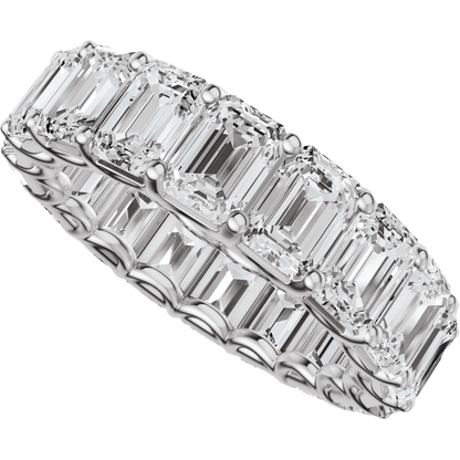 7 1/5 Ctw Oval Lab-Grown Diamond Low Profile Eternity Band