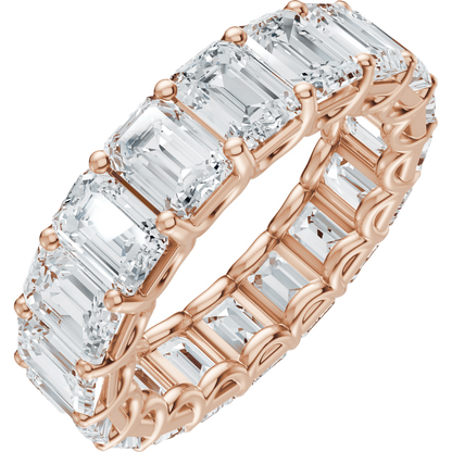 6 3/4 Ctw Oval Lab-Grown Diamond Low Profile Eternity Band