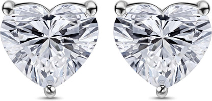 Heart Lab Grown Diamond Stud Earrings