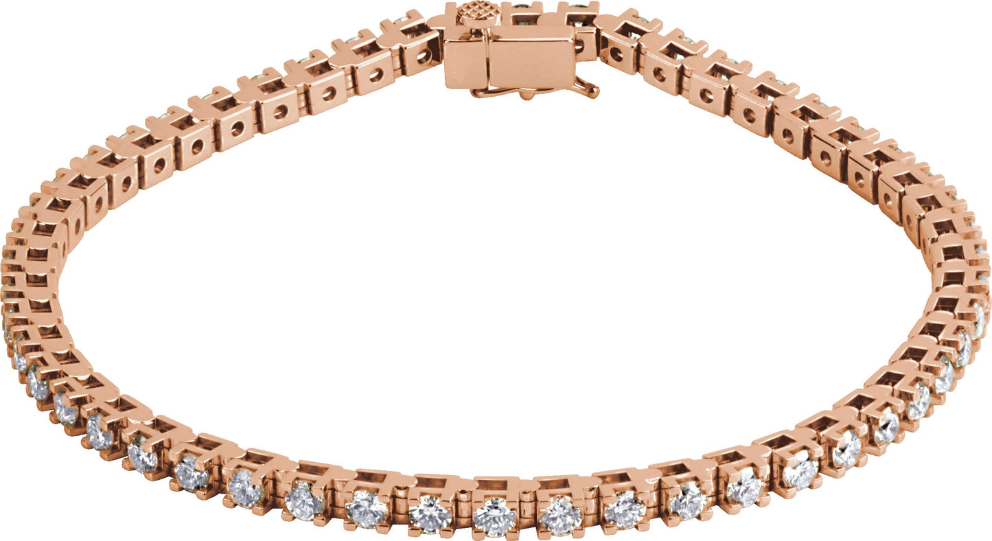 Lab-Grown Diamond Bracelet - Rose Gold - Lab Grown Diamond