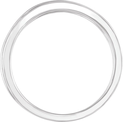 Lab-Grown Diamond Criss-Cross Ring - White Gold - Lab Grown Diamond