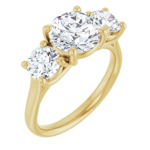 3 1/5 Ctw Lab-Grown Diamond Engagement Ring