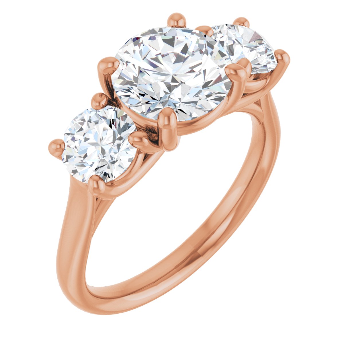 3 1/5 Ctw Lab-Grown Diamond Engagement Ring