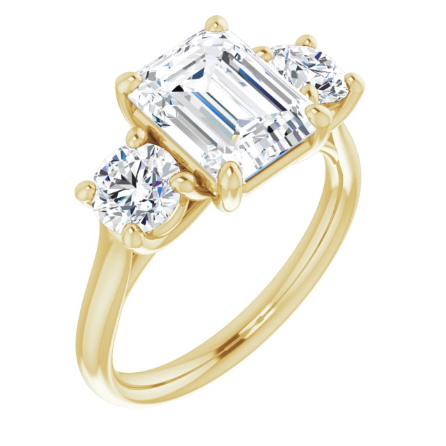3 1/2 Ctw Emerald Lab-Grown Diamond Engagement Ring