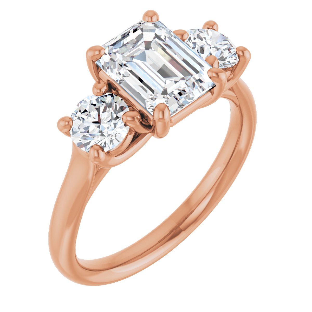 2 3/8 Ctw Emerald Lab-Grown Diamond Engagement Ring