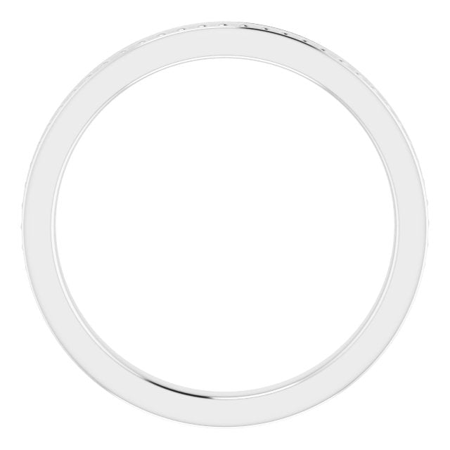 Stackable Bead Ring - White Gold