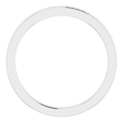 Stackable Bead Ring - White Gold