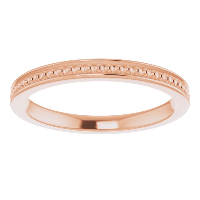 Stackable Bead Ring - Rose Gold