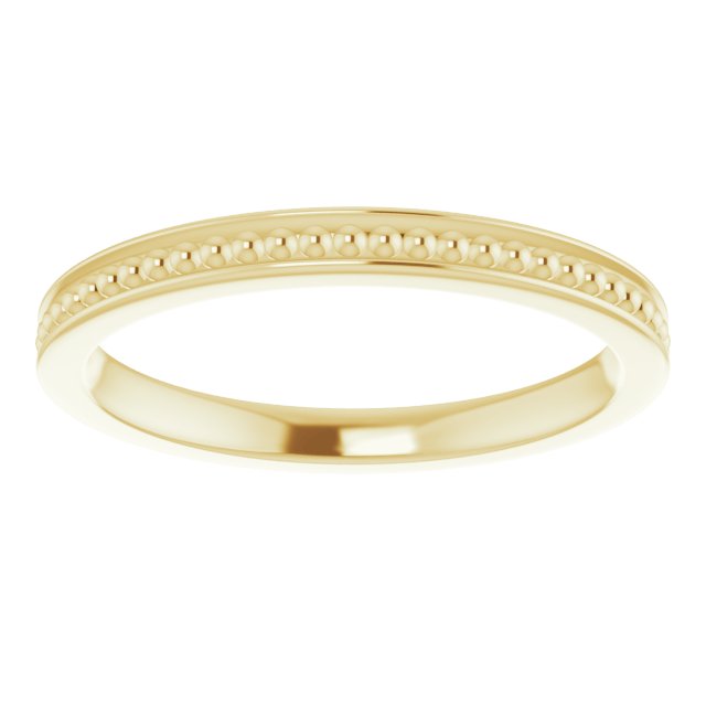 Stackable Bead Ring - Yellow Gold