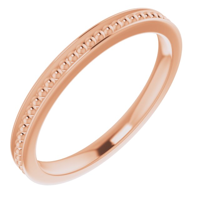 Stackable Bead Ring - Rose Gold