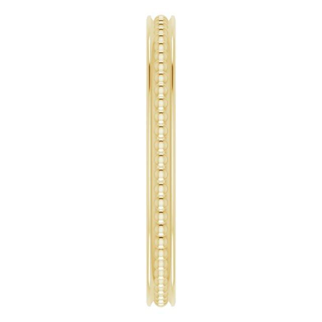 Stackable Bead Ring - Yellow Gold