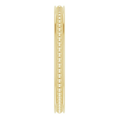 Stackable Bead Ring - Yellow Gold