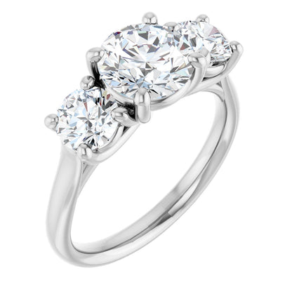 2 1/2 Ctw Lab-Grown Diamond Engagement Ring