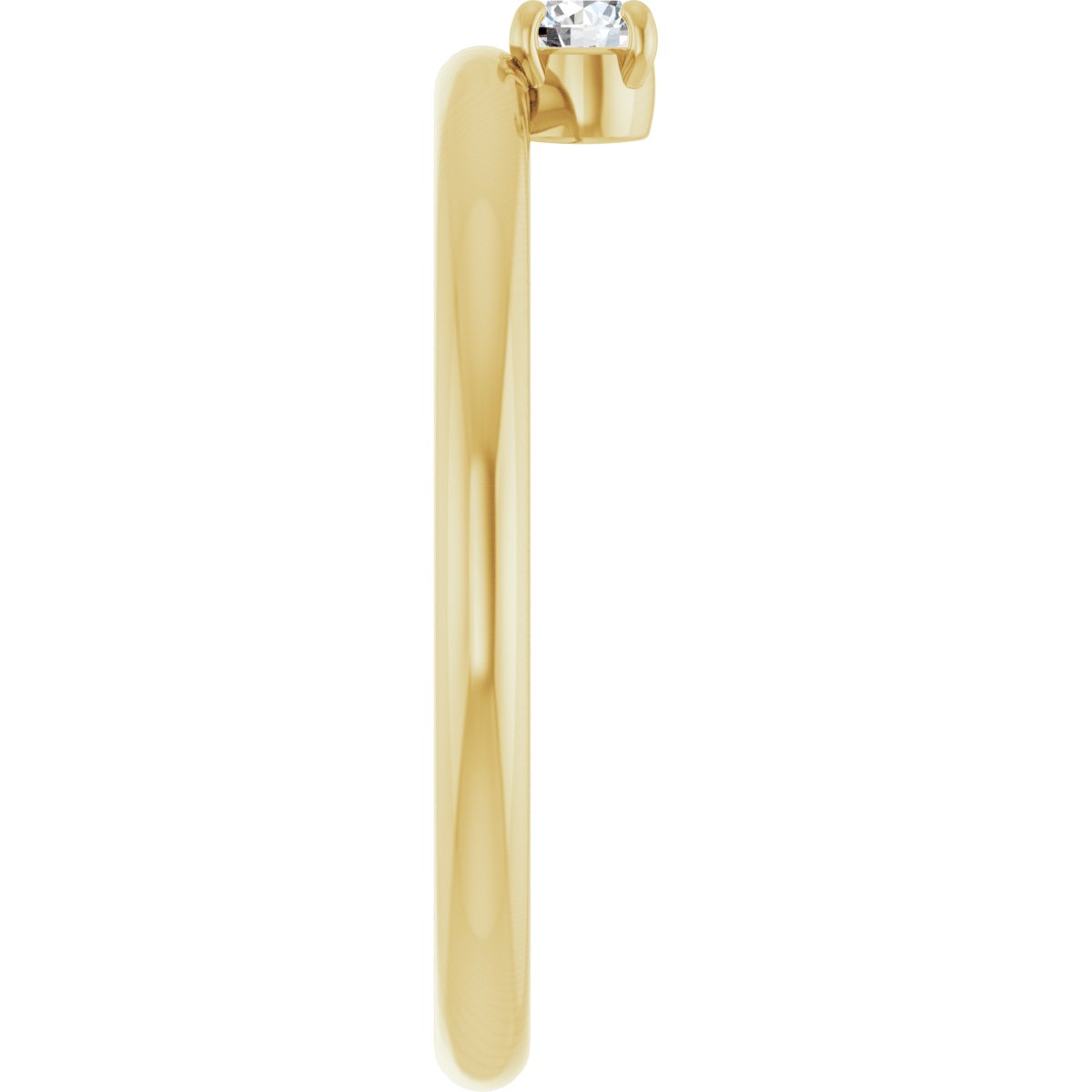 1/10 Ct Lab-Grown Diamond Stackable Ring - Yellow Gold