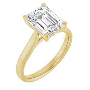 2 1/2 Ctw Emerald Lab-Grown Diamond Engagement Ring