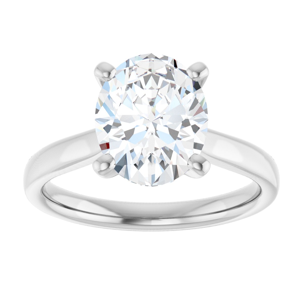2 Ctw Lab-Grown Diamond Engagement Ring - White Gold - Lab Grown Diamond