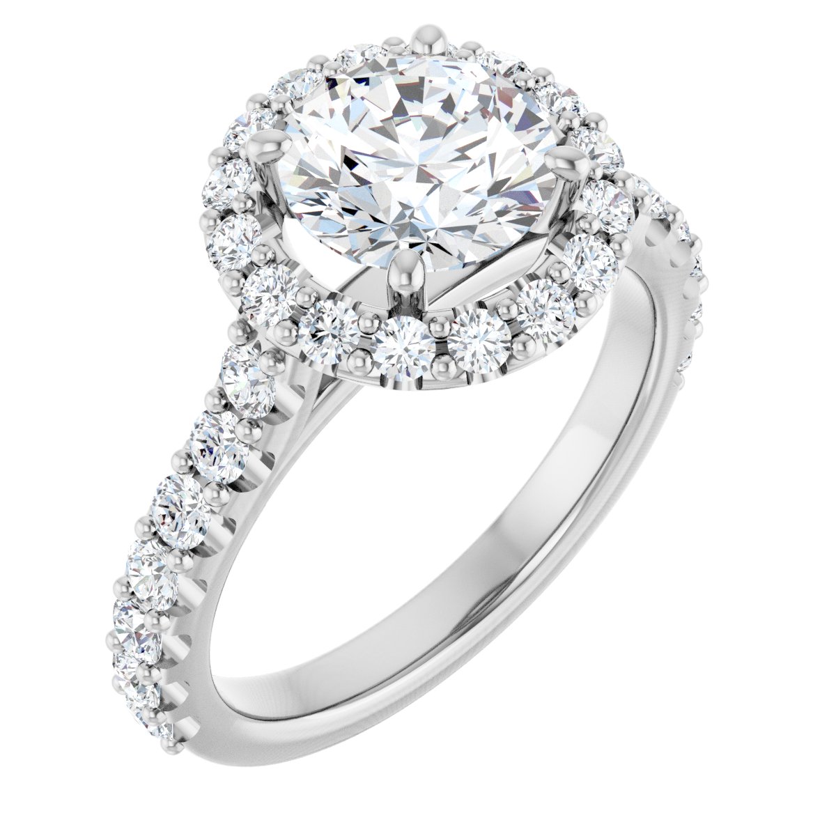 2 1/3 Ctw Lab-Grown Diamond Engagement Ring