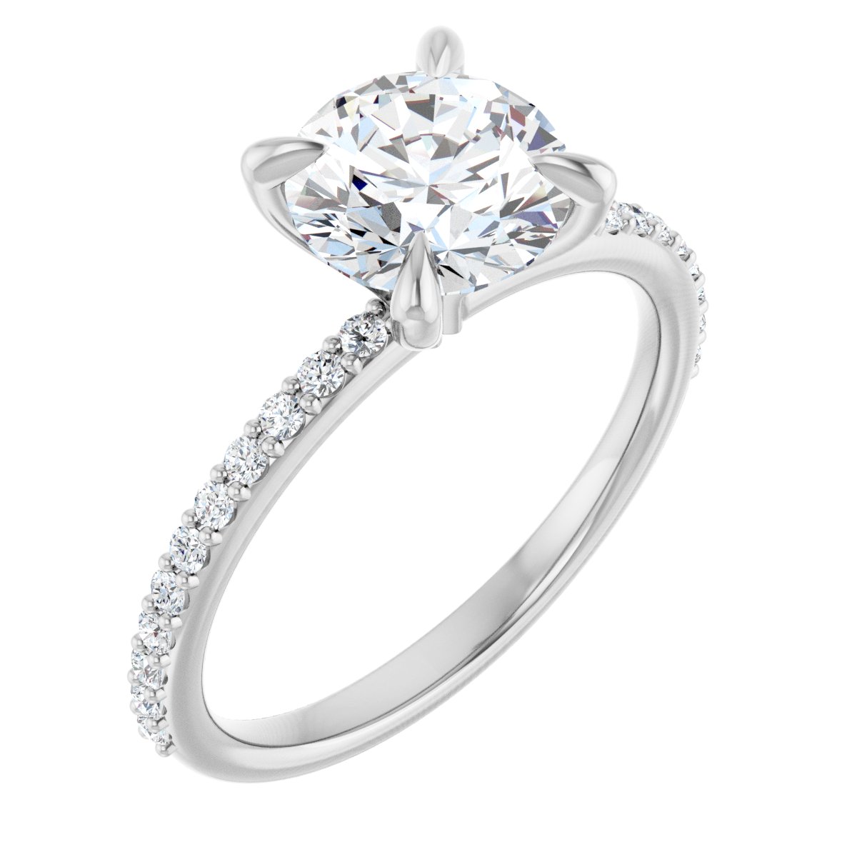 2 1/5 Ctw Lab-Grown Diamond Engagement Ring