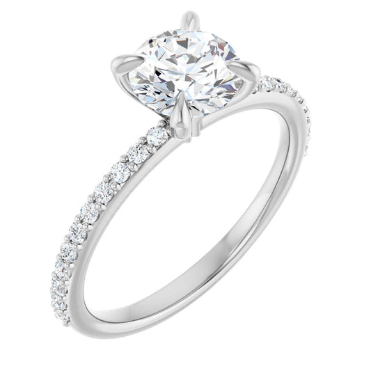 1 1/5 Ctw Lab-Grown Diamond Engagement Ring
