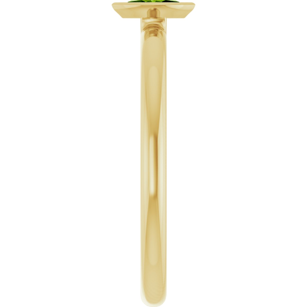 Imitation Peridot Stackable Ring - Yellow Gold
