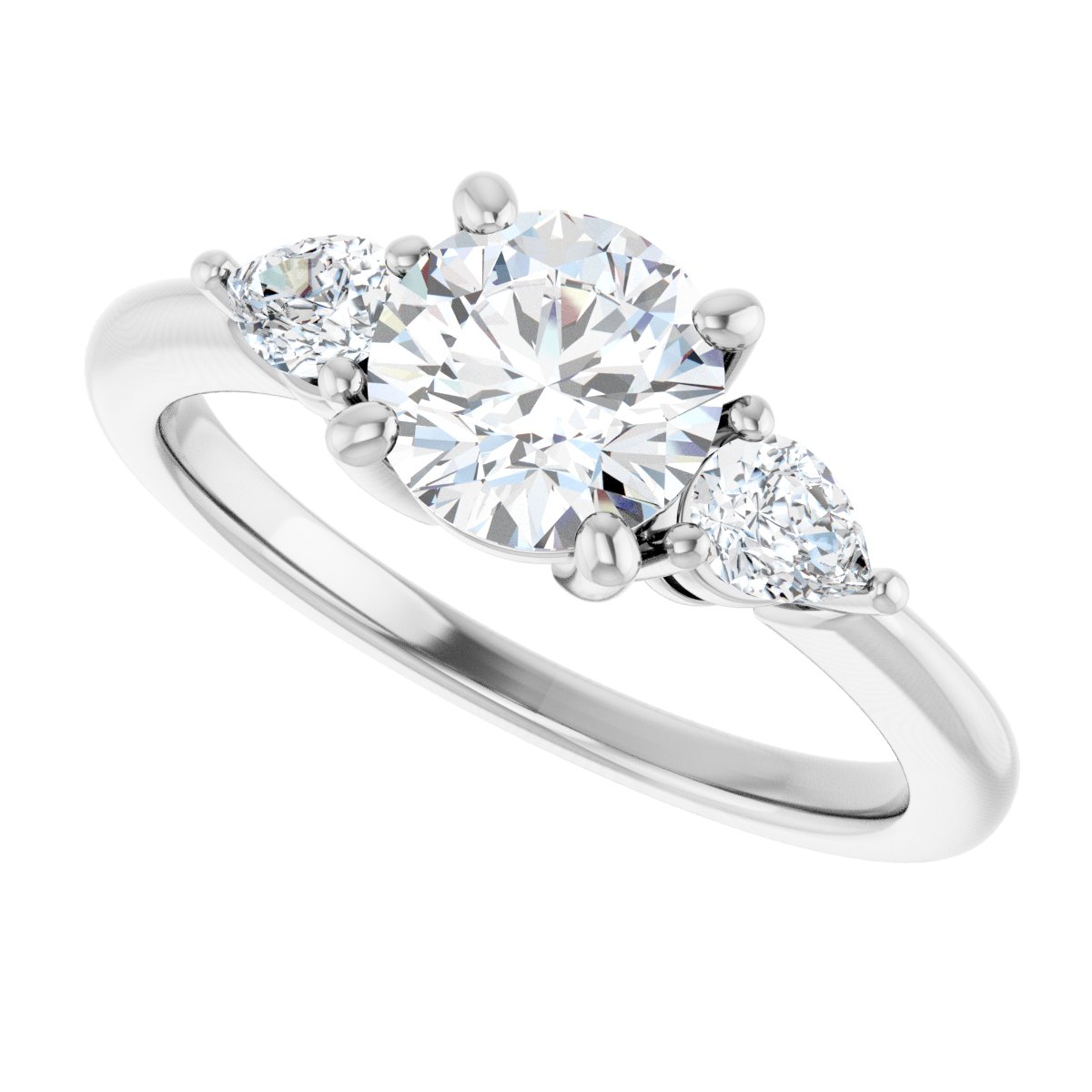 1 Ctw Oval Lab-Grown Diamond Engagement Ring - White Gold - Lab Grown Diamond