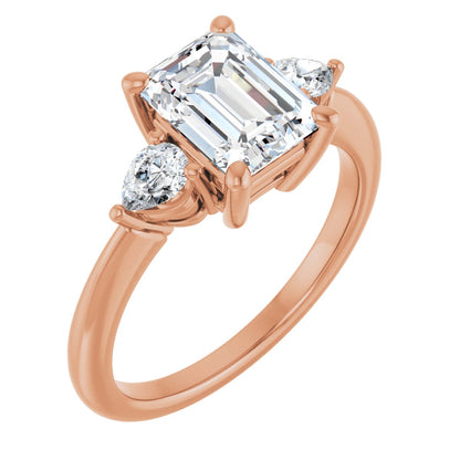 2 Ctw Emerald Lab-Grown Diamond Engagement Ring