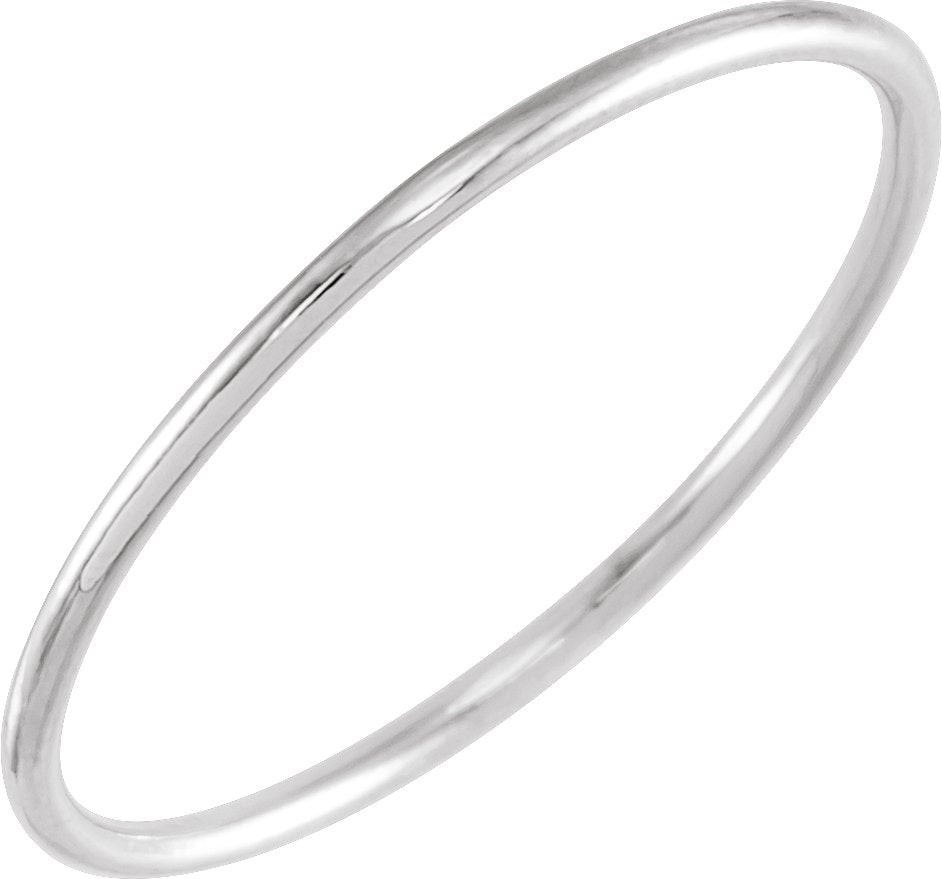 Stackable Ring Size 5 - White Gold