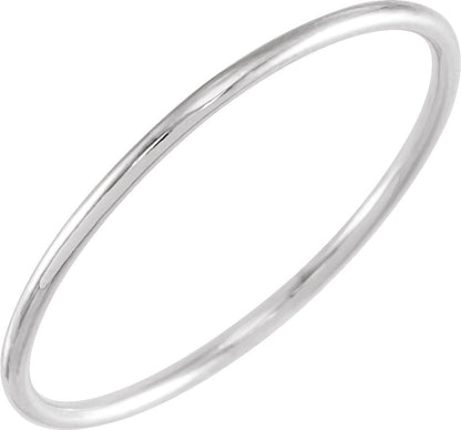 Stackable Ring Size 4 - White Gold