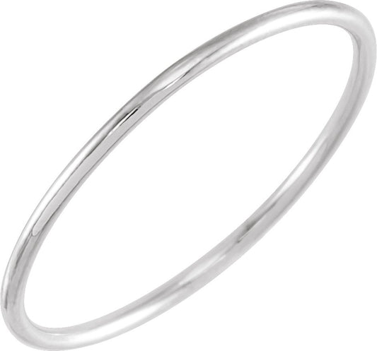 Stackable Ring Size 6 - White Gold