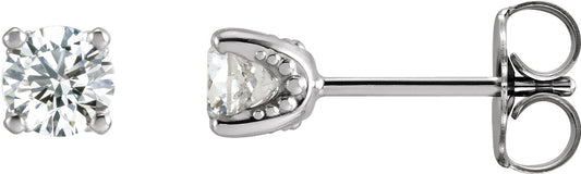1/2 Ctw Lab-Grown Diamond U-Prong Earrings - Lab Grown Diamond