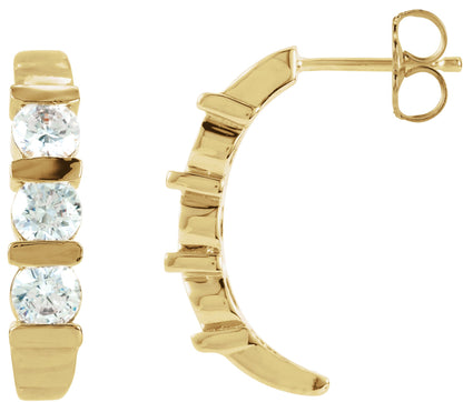 1 3/8 Ctw Lab-Grown Diamond Earrings
