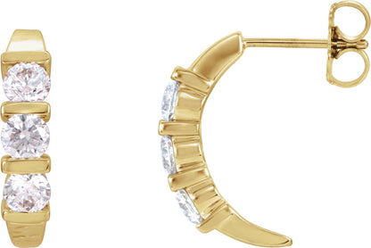 1/2 Ctw Lab-Grown Diamond Earrings