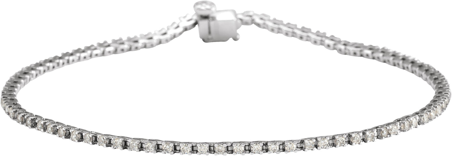 Lab-Grown Diamond Line Bracelet