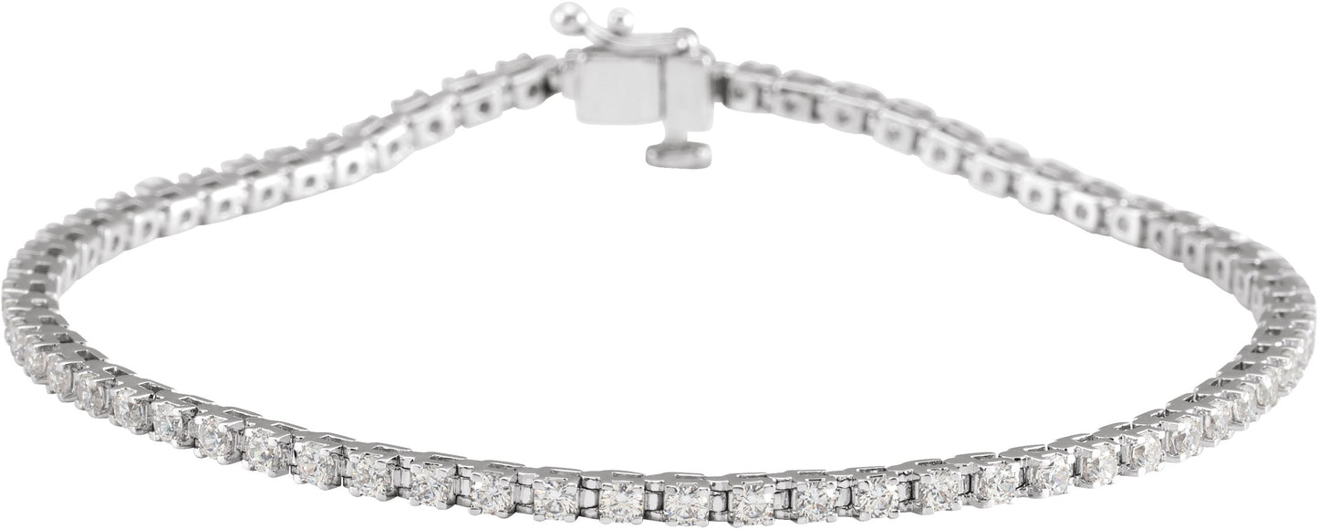 Lab-Grown Diamond Line Bracelet