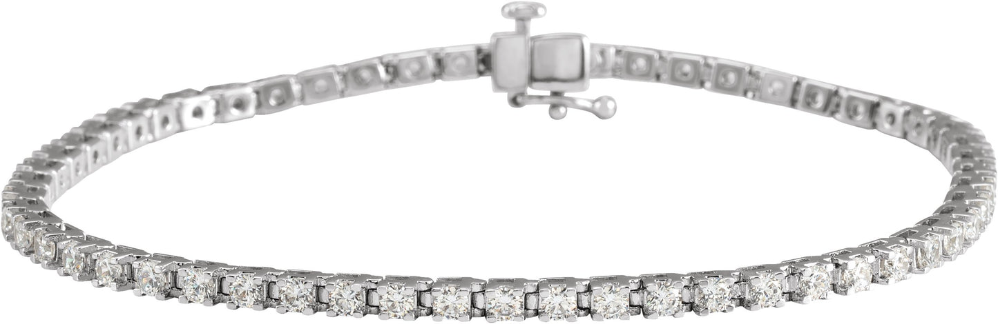 Lab-Grown Diamond Line Bracelet