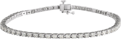 Lab-Grown Diamond Line Bracelet