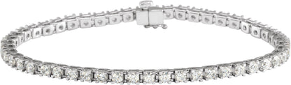 Lab-Grown Diamond Line Bracelet