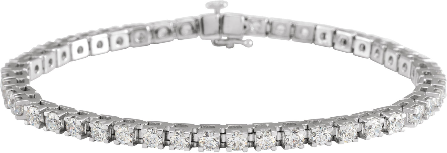 Lab-Grown Diamond Line Bracelet