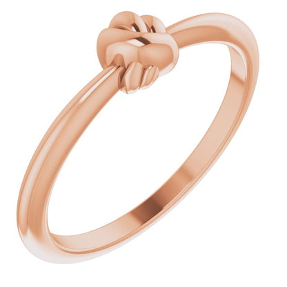Stackable Knot Ring - Rose Gold