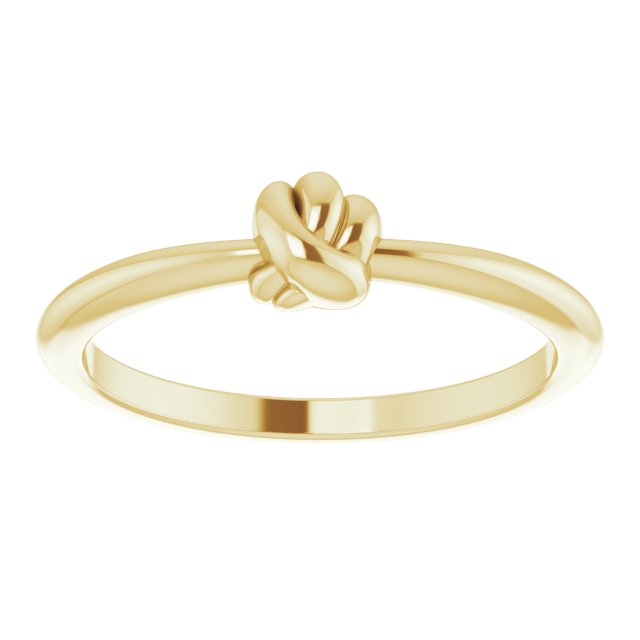 Stackable Knot Ring - Yellow Gold