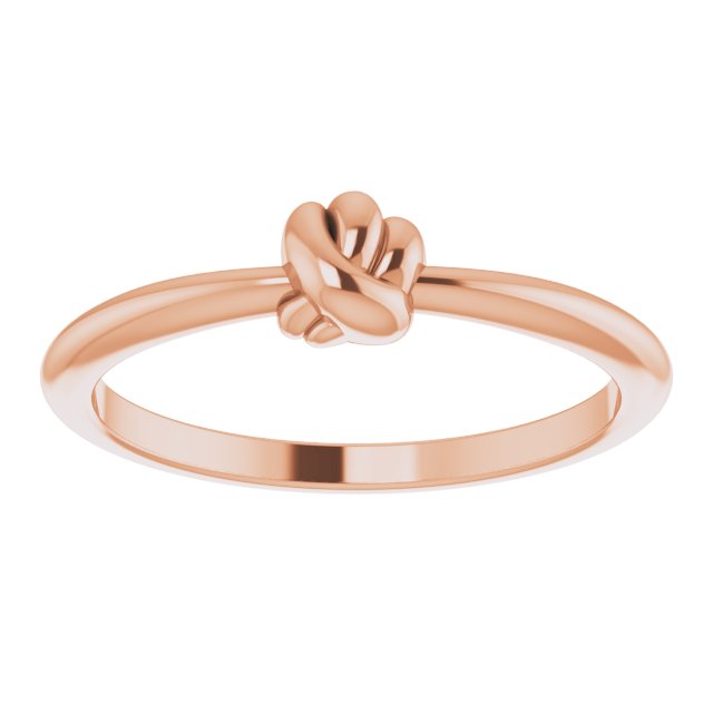 Stackable Knot Ring - Rose Gold