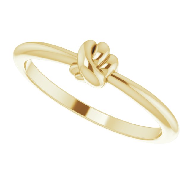 Stackable Knot Ring - Yellow Gold