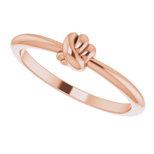 Stackable Knot Ring - Rose Gold