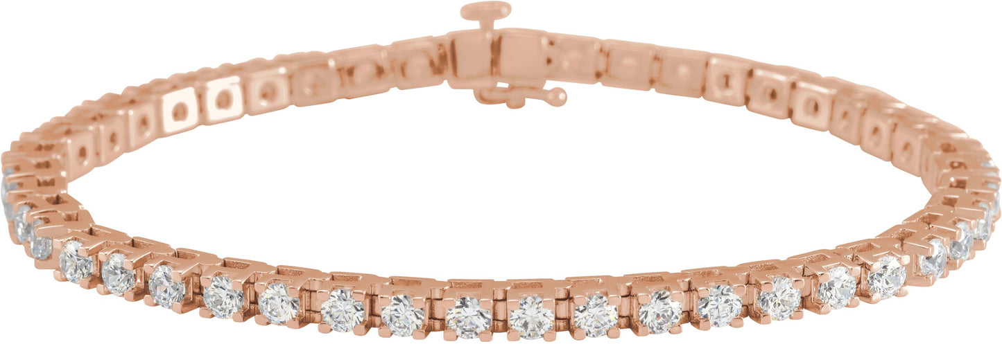 Lab-Grown Diamond Line Bracelet