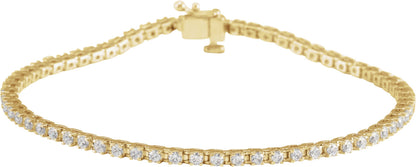 Lab-Grown Diamond Line Bracelet - Lab Grown Diamond