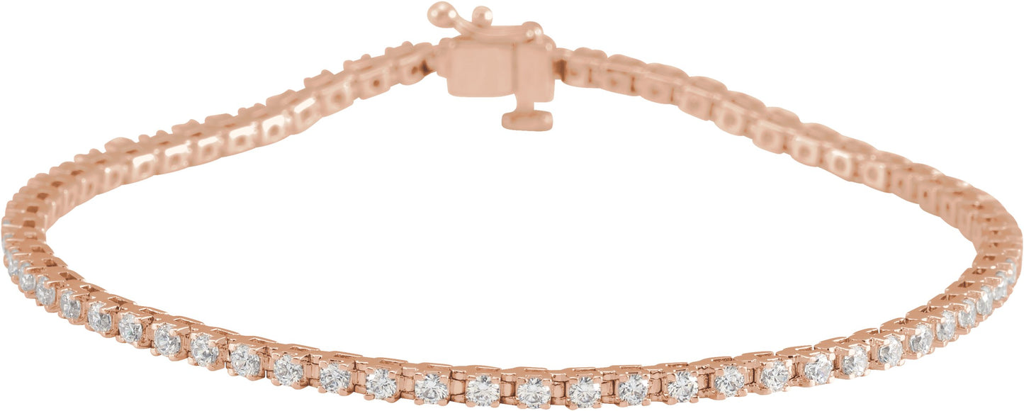 Lab-Grown Diamond Line Bracelet