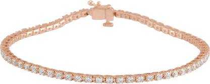 Lab-Grown Diamond Line Bracelet